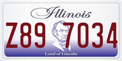 IL license plate Z897034