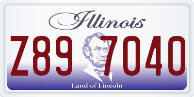 IL license plate Z897040