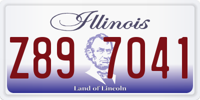 IL license plate Z897041