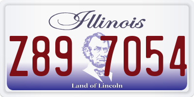 IL license plate Z897054