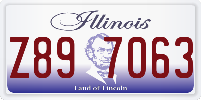 IL license plate Z897063