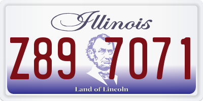 IL license plate Z897071