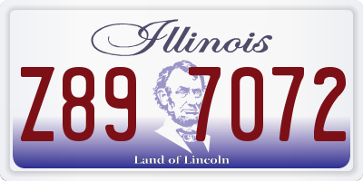IL license plate Z897072