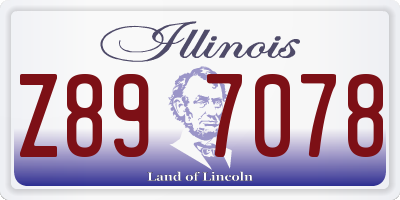 IL license plate Z897078