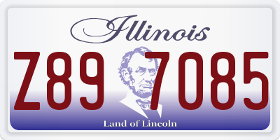 IL license plate Z897085