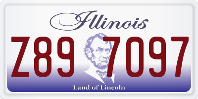 IL license plate Z897097