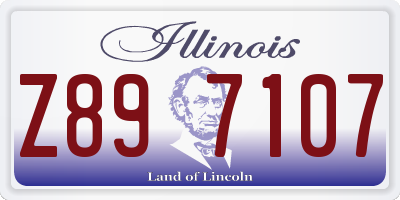 IL license plate Z897107