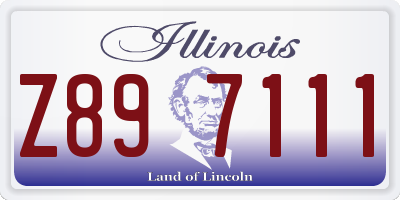 IL license plate Z897111