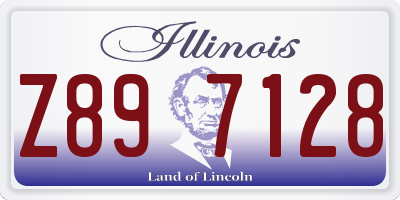 IL license plate Z897128