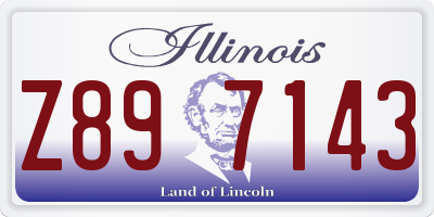 IL license plate Z897143