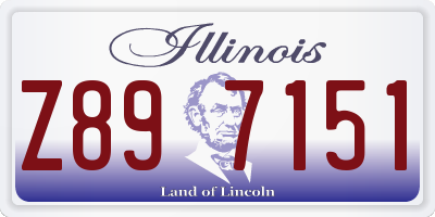 IL license plate Z897151