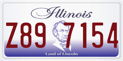 IL license plate Z897154