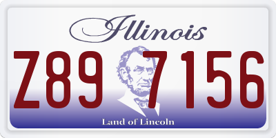 IL license plate Z897156