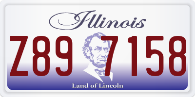 IL license plate Z897158
