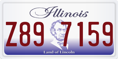IL license plate Z897159