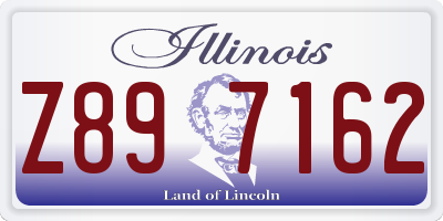 IL license plate Z897162