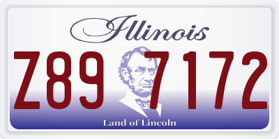 IL license plate Z897172