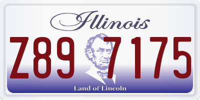 IL license plate Z897175