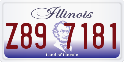 IL license plate Z897181