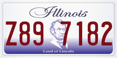 IL license plate Z897182