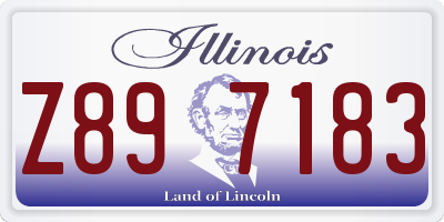IL license plate Z897183