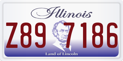 IL license plate Z897186