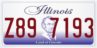 IL license plate Z897193