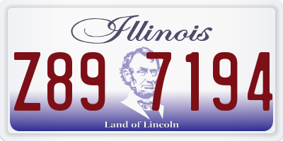 IL license plate Z897194