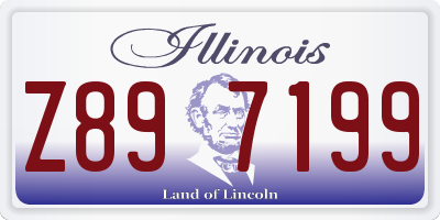 IL license plate Z897199