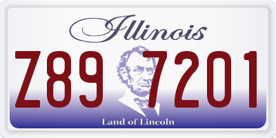 IL license plate Z897201