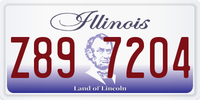 IL license plate Z897204