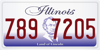 IL license plate Z897205