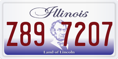 IL license plate Z897207