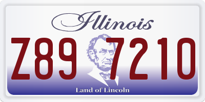 IL license plate Z897210