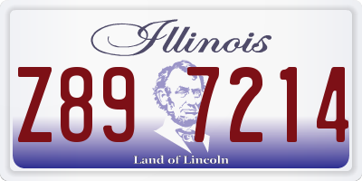 IL license plate Z897214