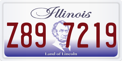 IL license plate Z897219