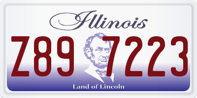 IL license plate Z897223