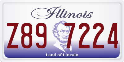 IL license plate Z897224