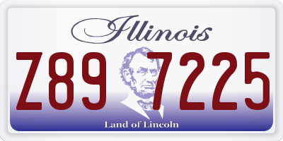 IL license plate Z897225