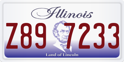 IL license plate Z897233