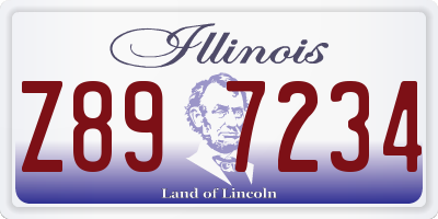 IL license plate Z897234