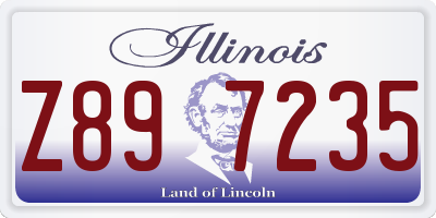 IL license plate Z897235