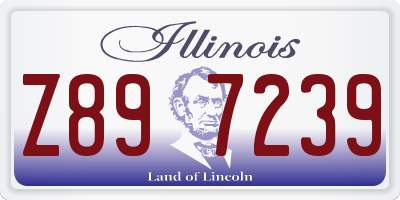 IL license plate Z897239