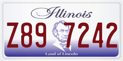 IL license plate Z897242