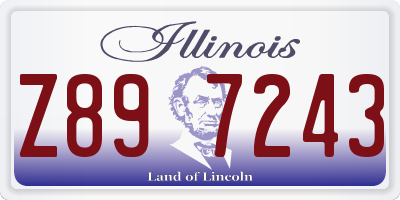 IL license plate Z897243