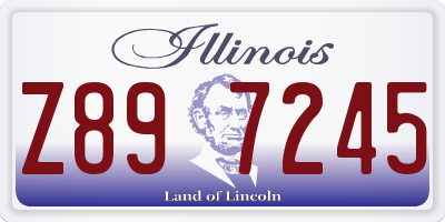 IL license plate Z897245