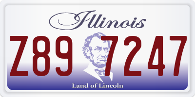 IL license plate Z897247