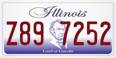 IL license plate Z897252