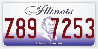 IL license plate Z897253