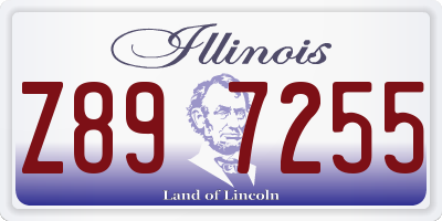 IL license plate Z897255